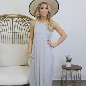 Grey Maxi Tank Dress